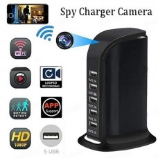 Múltiple cargador usb con camara wifi 4K